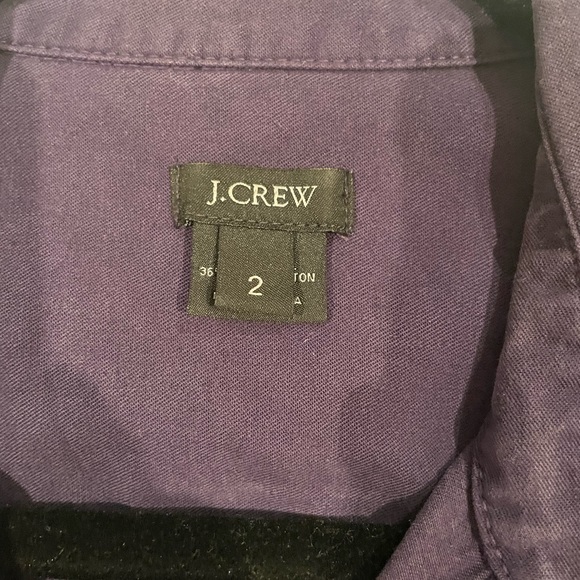 Jcrew Deep purple casual cotton dress. Size 2 - Picture 6 of 6
